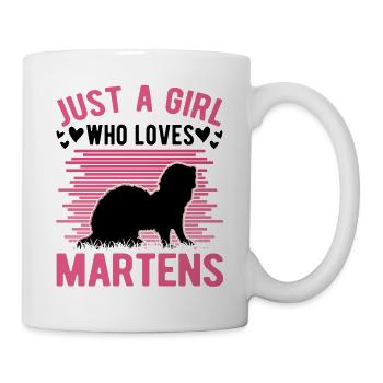 Marten Girl Mink Badger Pine Marten - Mug - white - Right