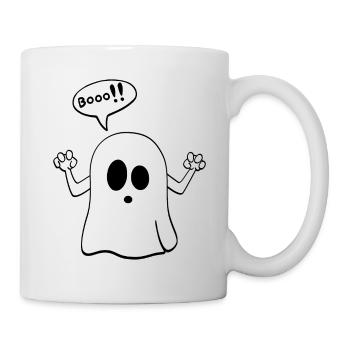 Ghost Halloween booo - Tasse - Weiß - Rechts