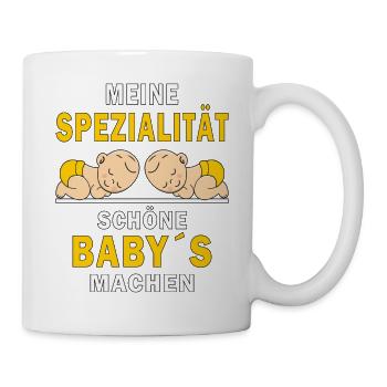 SCHÖNE BABY´S MACHEN - Tasse - Weiß - Rechts