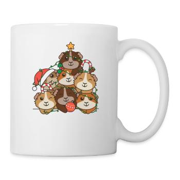 Cochon d’Inde arbre de Noël drôle Animal - Mug blanc - blanc - Droite
