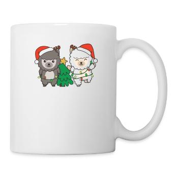 Alpaga Noël Hiver Animaux Alpagas - Mug blanc - blanc - Droite