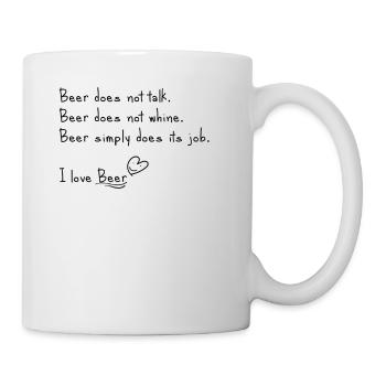 I love beer - Mug - white - Right