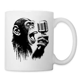 Monkey Band Leader | Monkey Orchestra - Mug - white - Right
