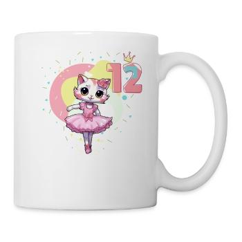 Mädchen Ballett-Ballerina Katzen 12 Jahre alt 12. - Tasse - Weiß - Rechts