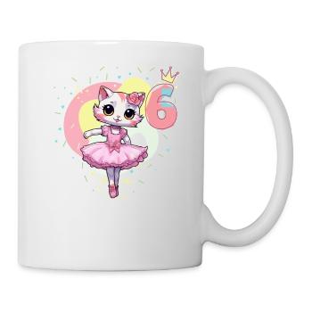 Girls ballet ballerina cats 6 years old 6. - Mug - white - Right