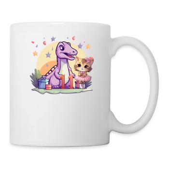 Girl Ballet Dinosaur Cat 11 Years Old 11 - Mug - white - Right