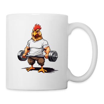 Muscle Bodybuilding Fitness Fun Design - Mug - white - Right