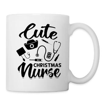 Cute Christmas Nurse - Mug - white - Right