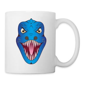 Blue Spinosaurus Dino - Mug - white - Right