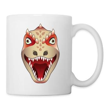 Dinosaurier Allosaurus - Tasse - Weiß - Rechts