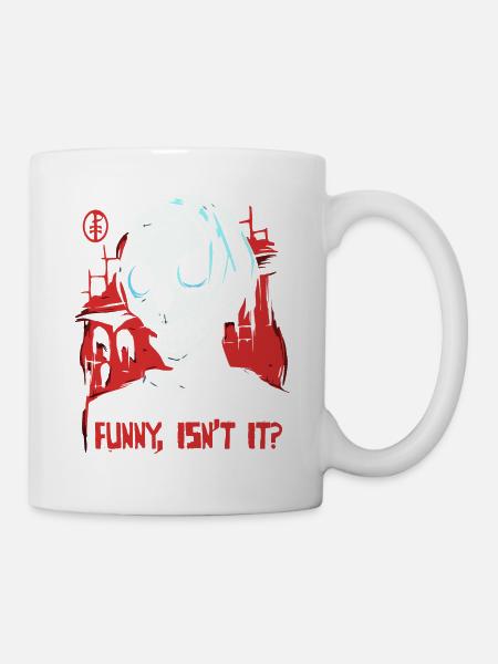 lustiger gruseliger mittelalterlicher Zombie - Tasse - Weiß
