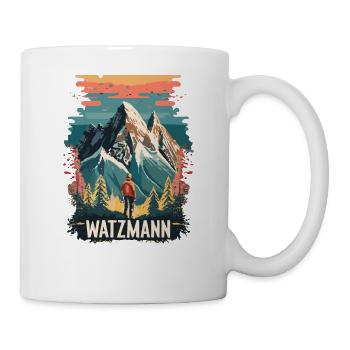 Watzmann Wandern - Berchtesgadener Alpen Bayern - Tasse - Weiß - Rechts