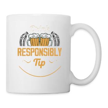 Drink Responsibly Tip Reckless Barman Cocktail B - Mug - white - Right