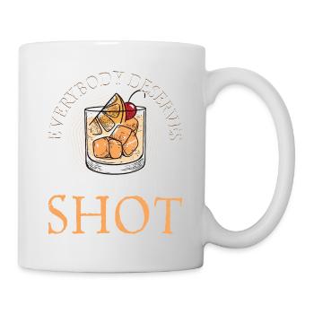 Everybody Deserves Another Shot Barman Cocktail Ba - Mug - white - Right