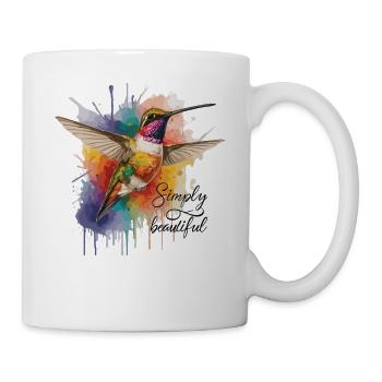 Simpel schön: Kolibri-Design - Tasse - Weiß - Rechts