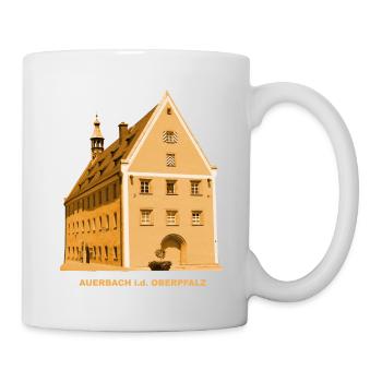 Auerbach, Town Hall, Upper Palatinate, Amberg, Bavaria - Mug - white - Right