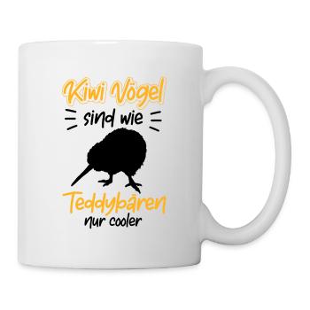Kiwi Vogel ist cooler Neuseeland - Tasse - Weiß - Rechts