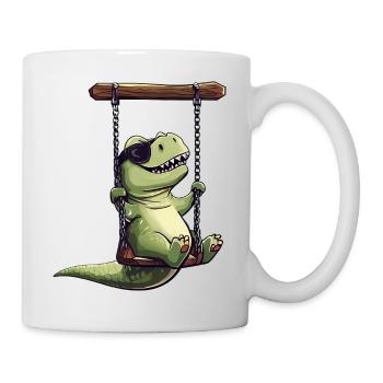 Cool Dino sur les lunettes de soleil Swing T-Rex - Mug blanc - blanc - Droite