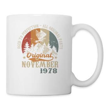Anniversaire en Novembre 1978 - Novembre 1978 - Mug blanc - blanc - Droite