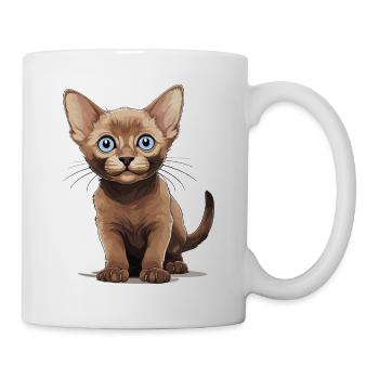 Burmese Cat Burma Katze - Tasse - Weiß - Rechts