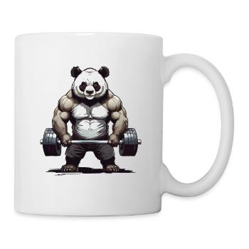 Panda Bodybuilding Powerlifting Design - Mug - white - Right