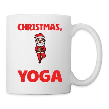 Yogini Yoga Meditation Weihnachten, Liebe und Yoga - Tasse - Weiß - Rechts