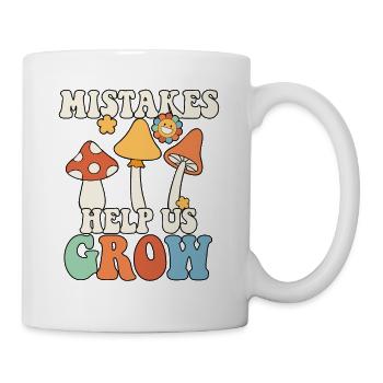 Mistakes Help Us Grow Teacher Student - Mug - white - Right