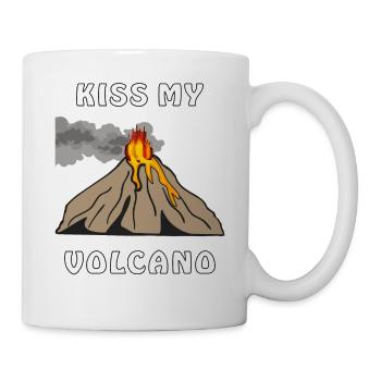EMBRASSE MON VOLCAN - Mug blanc - blanc - Droite
