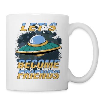 UFO LET'S BECOME FRIENDS - Mug - white - Right