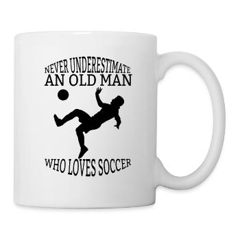 Conception de football Joueur de football Équipe de football - Mug blanc - blanc - Droite