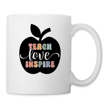 Teach Love Inspire - Tasse - Weiß - Rechts
