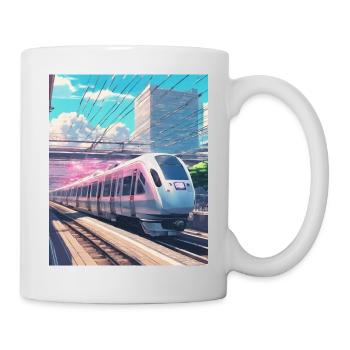 Zug Japan - Tasse - Weiß - Rechts