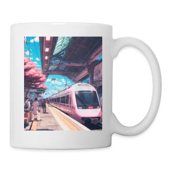 Zug Japan - Tasse - Weiß - Rechts