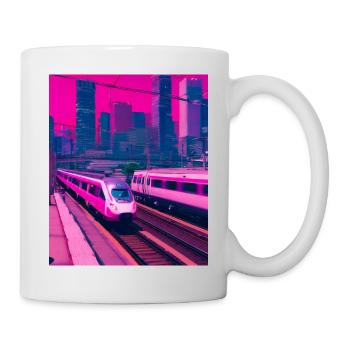 Zug Japan - Tasse - Weiß - Rechts