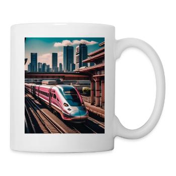Zug Tokio Japan - Tasse - Weiß - Rechts