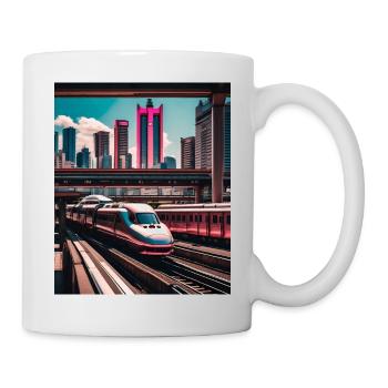 Tokio Bahnhof - Tasse - Weiß - Rechts