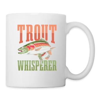 Trout whisperer for all fishing fans - Mug - white - Right