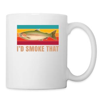 Das Würde Ich Für Alle Angelfans Rauchen - Tasse - Weiß - Rechts