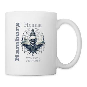 Homeland my Hanseatic City Hamburg Northern Lights - Mug - white - Right