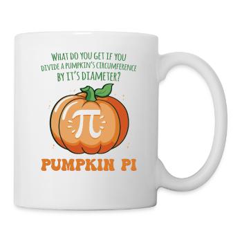 Pumpkin Pie Pi Math Teacher Haloween Thanksgiving - Mug - white - Right