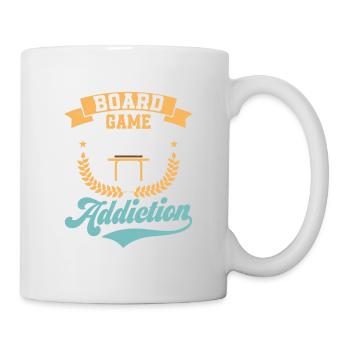 Board Game Addict Nerd Gamer Tabletop Player - Tasse - Weiß - Rechts