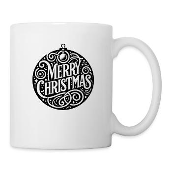 Frohe Weihnachten Design Lustiges Geschenk für Weihnachtsliebhaber - Tasse - Weiß - Rechts