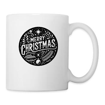 Frohe Weihnachten Design Lustiges Geschenk für Weihnachtsliebhaber - Tasse - Weiß - Rechts