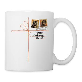 Cat Mom Cat Cartoon Cats Cat Moms - Mug - white - Right
