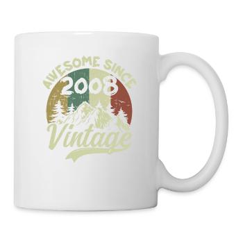 Vintage 2008 Birthday Gift 2008 - Mug - white - Right