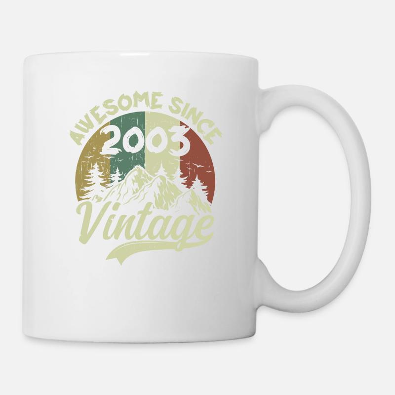 Millésime 2003 Cadeau D'anniversaire 2003 - Mug blanc - blanc