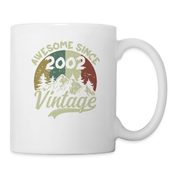 Jahrgang 2002 Geburtstagsgeschenk 2002 - Tasse - Weiß - Rechts