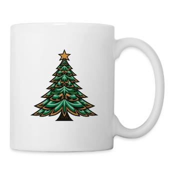 Arbre de Noël Noël - Mug blanc - blanc - Droite