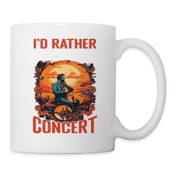 Je préfère être à un concert 10 - Mug blanc - blanc - Droite