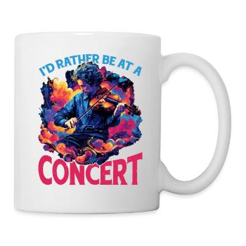 Je préfère être à un concert 9 - Mug blanc - blanc - Droite
